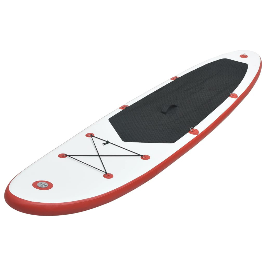 Red and White Inflatable Paddleboard Set H47415
