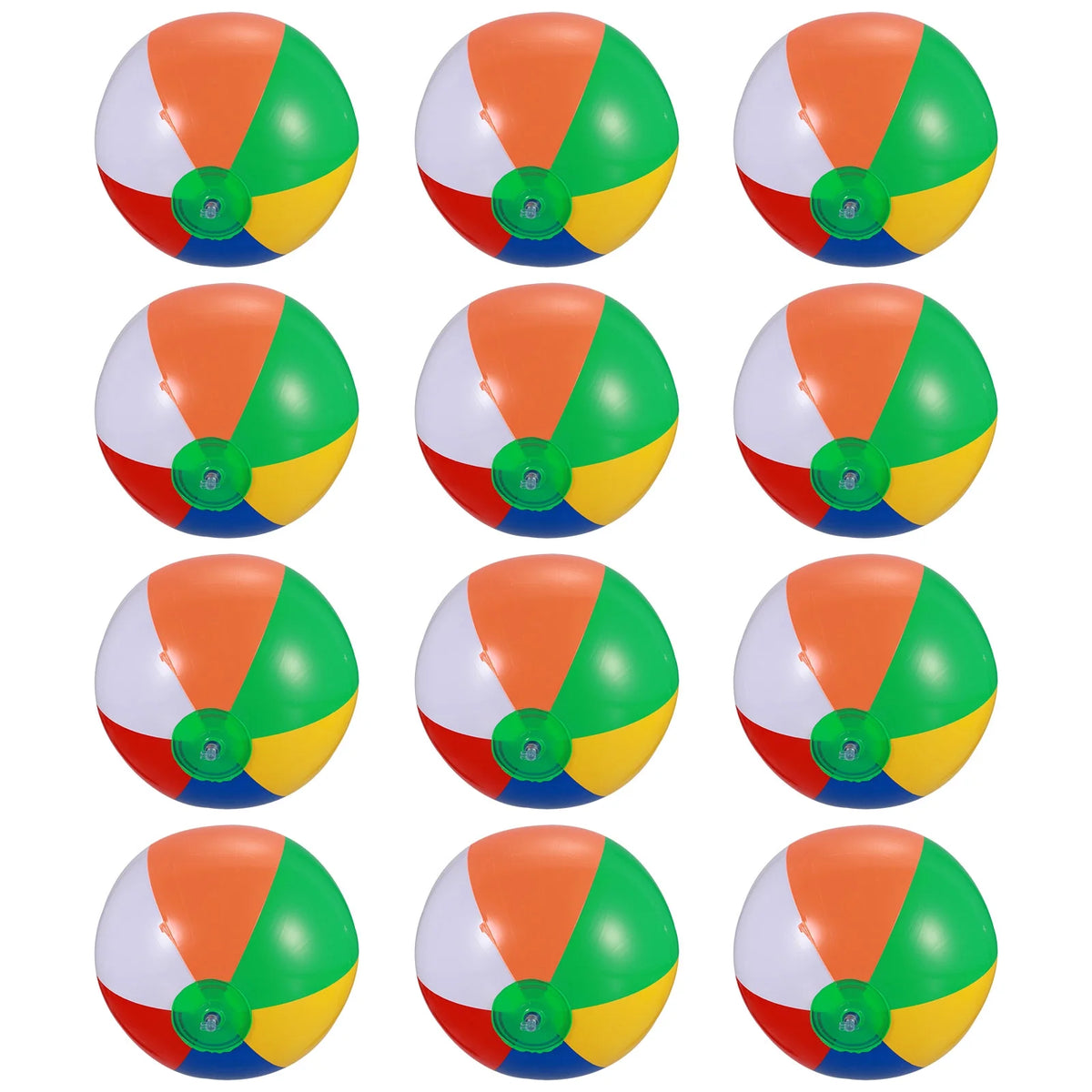 12 Pcs Inflatable Beach Balls Pool Toys K888337