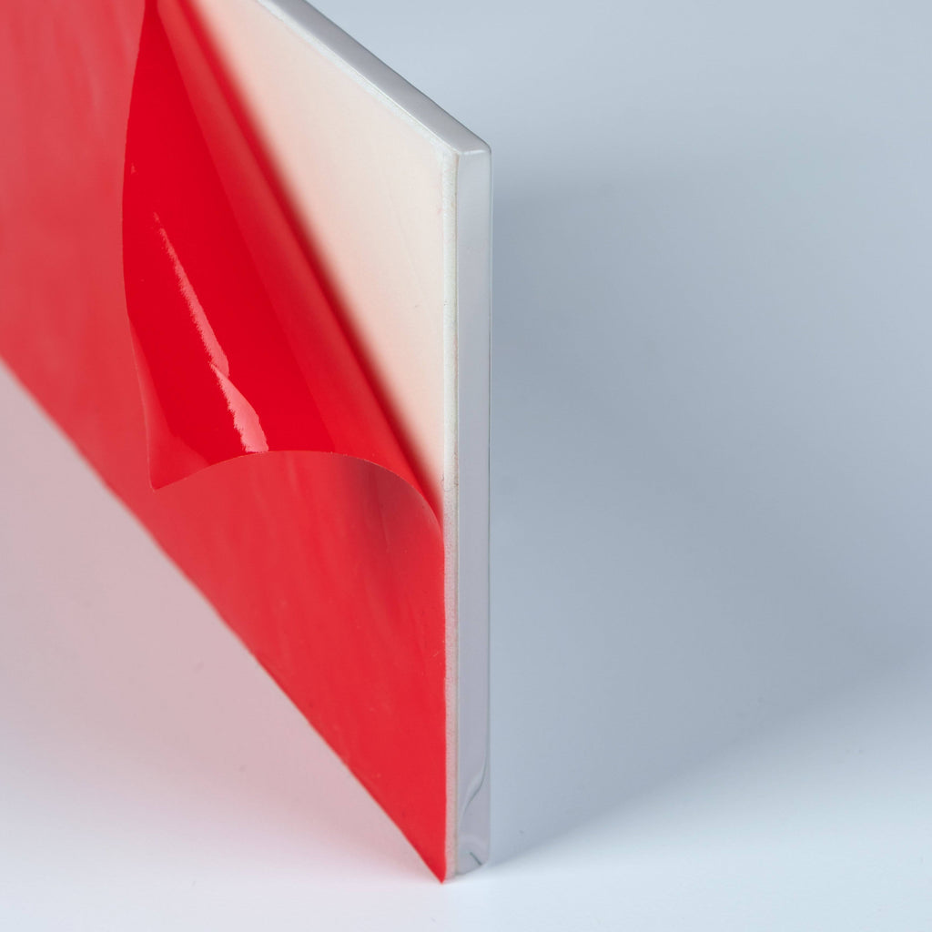 3x22 x 6x22 x 5mm Glass Peel & Stick Subway Tile - 8 Square Feet per Carton - Super White H218861