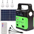 Portable Solar Powered Generator with Panel Including 3 Sets LED Light A592928