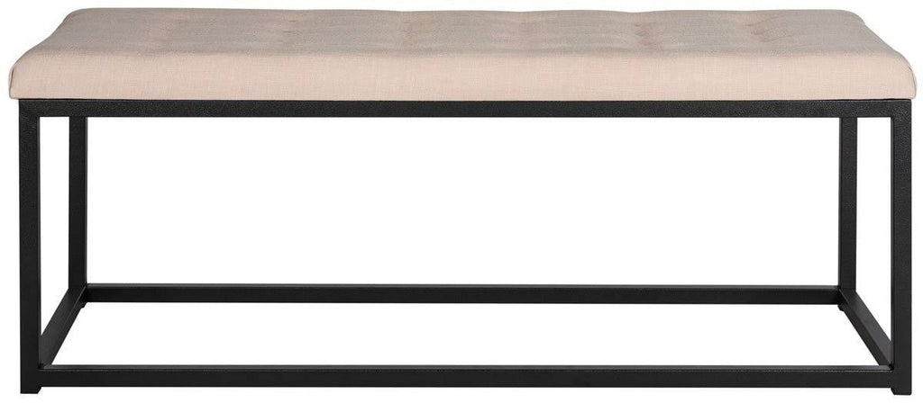 Navy/Brass Velvet Bench H159635