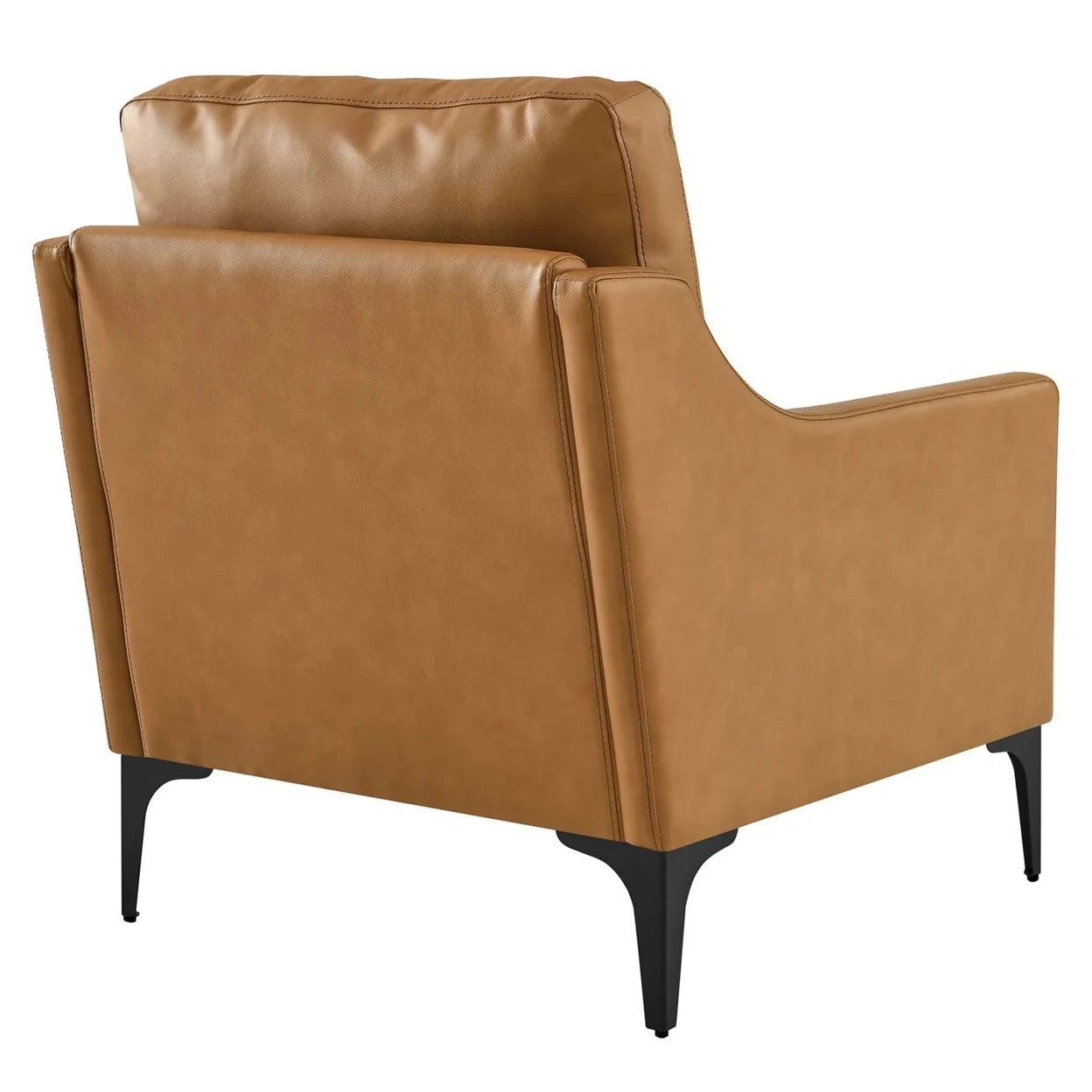 Tan Leather Armchair N118