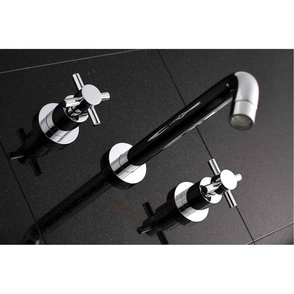Polished Brass Wall Mount Roman Tub Faucet C496