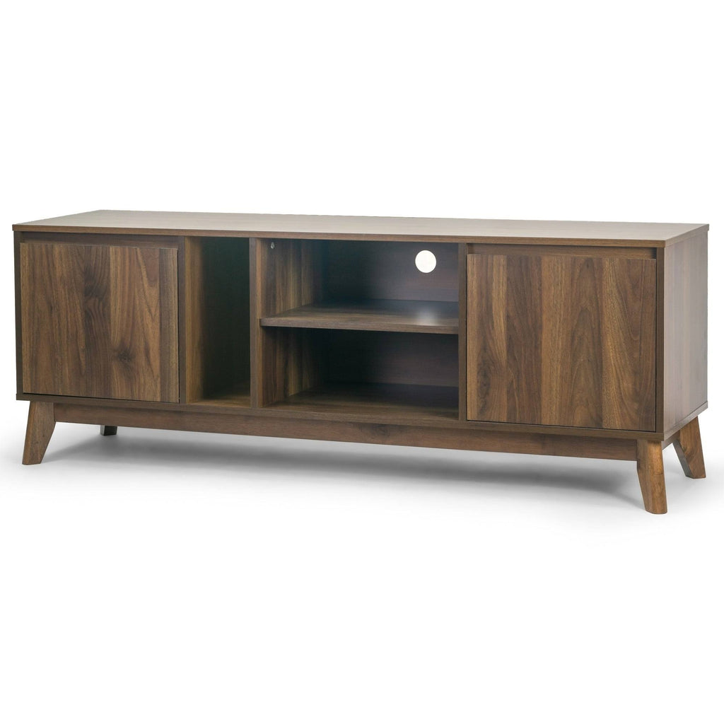 TV Stand with Two Cabinets and Open Shelves B766