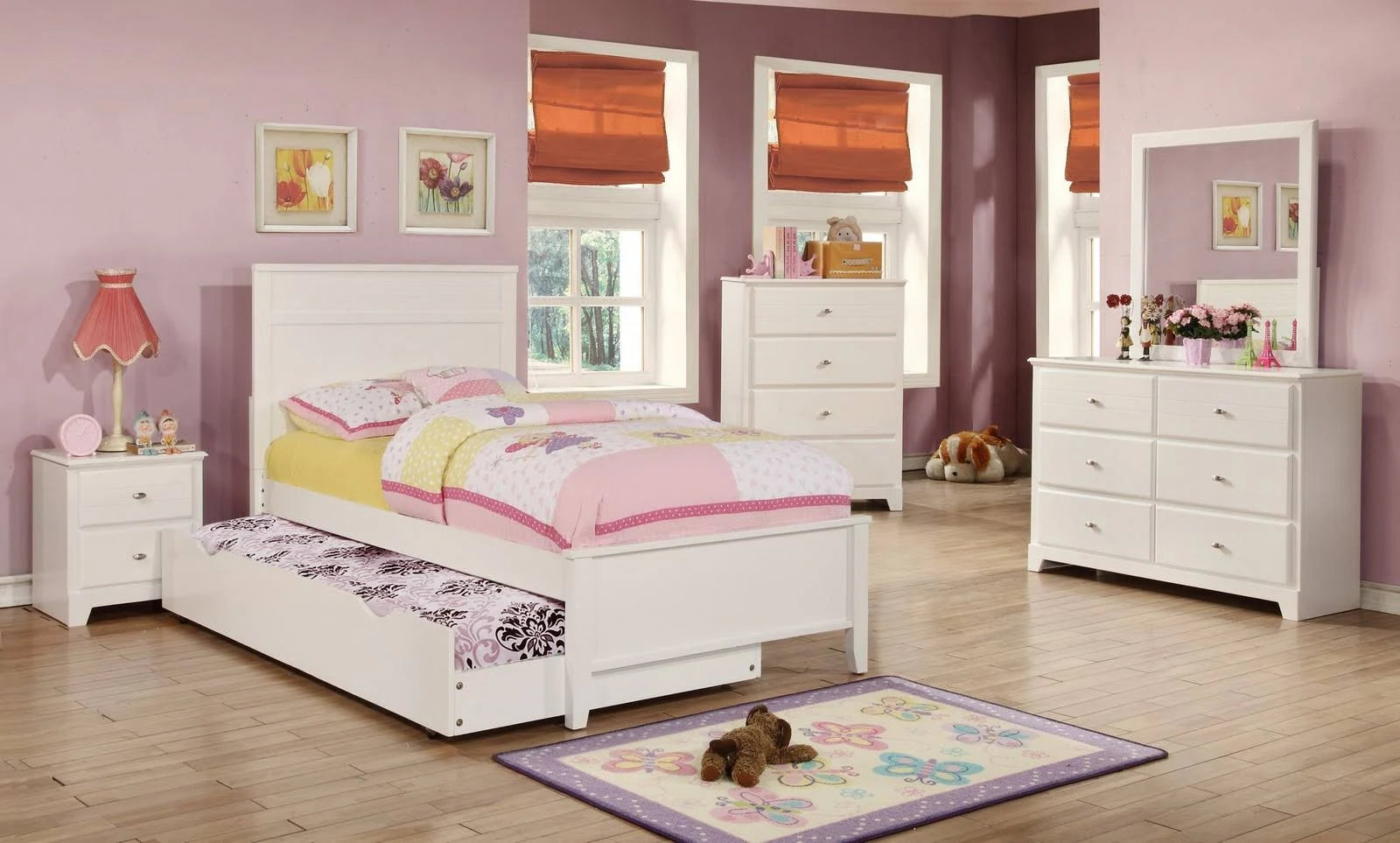 White Trundle Dresser Q1057