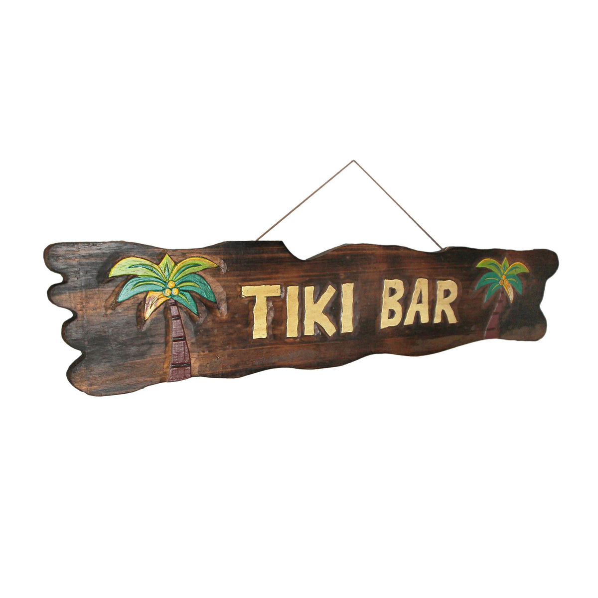 39 inch Hand Carved Tiki Bar Sign Wall Decor F6311