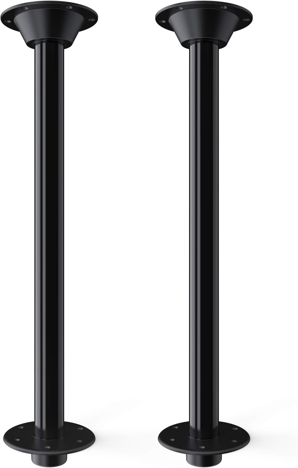 Recessed Mount Table Leg System Two Pack Black 29" S8419