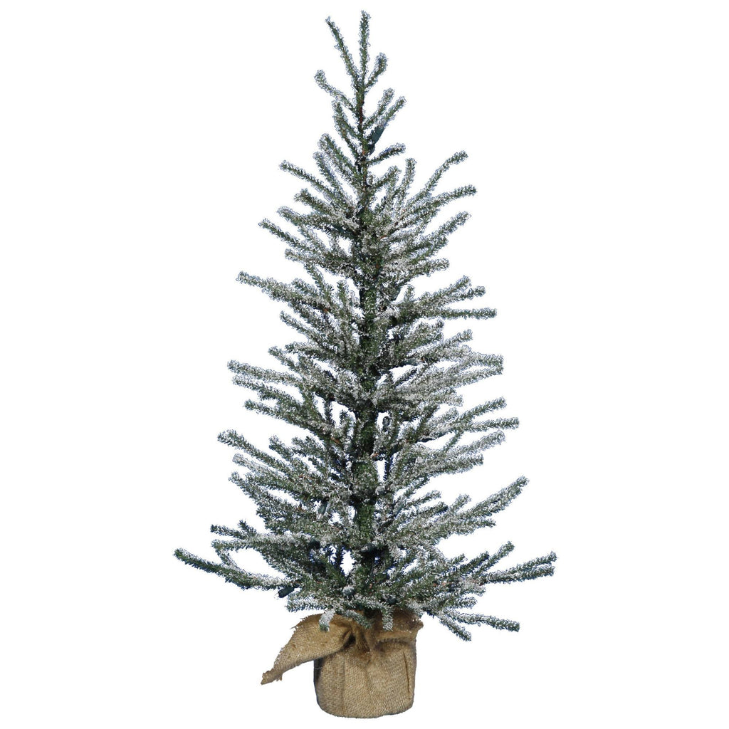 48x22 Frosted Artificial Christmas Tree with 70 Clear Lights O617