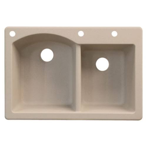 Granite 33-in Drop-In Kitchen Sink in Cafe Latte P473