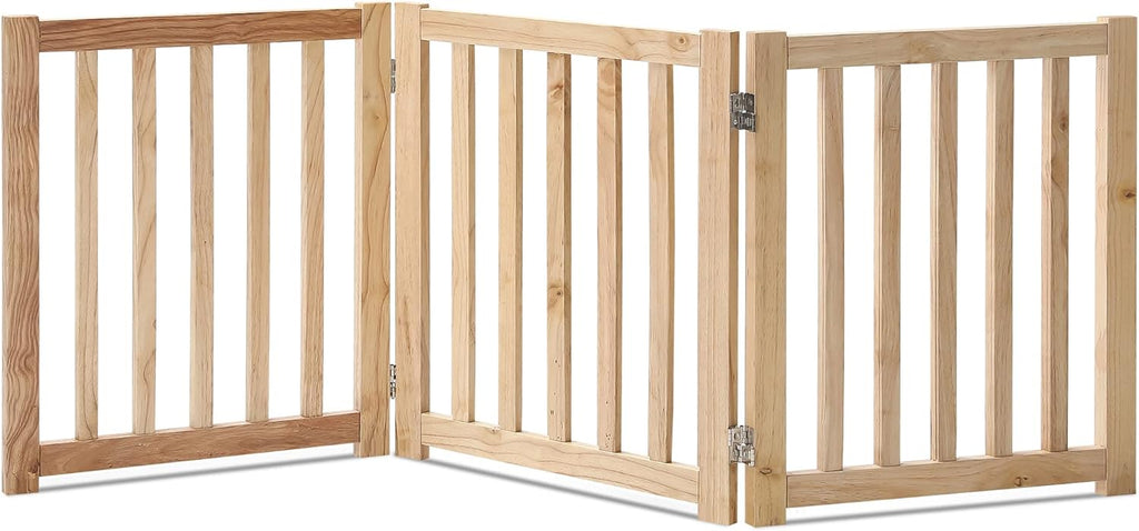Oak Wood Foldable Pet Gate O7125