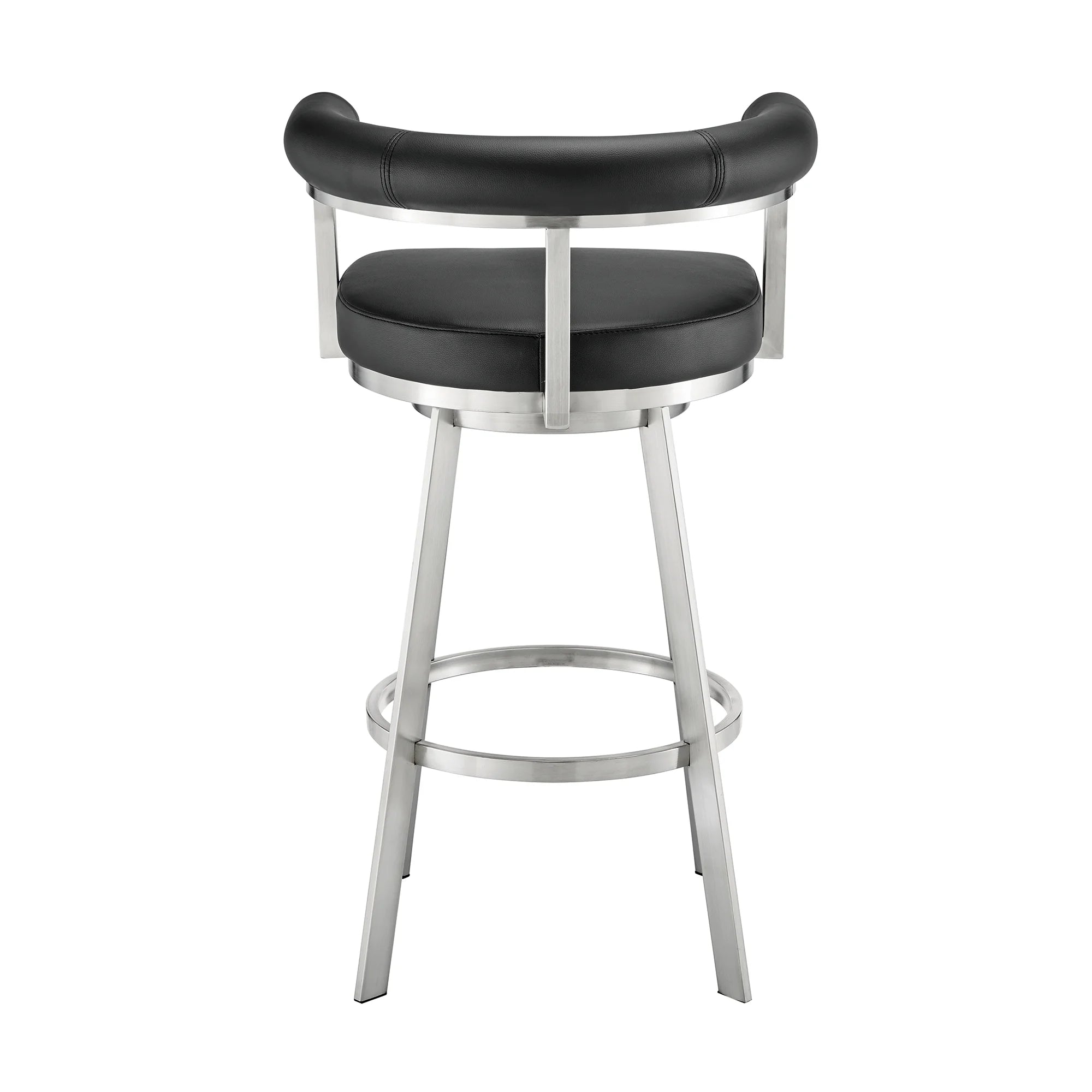 Black Faux Leather Counter Stool E13896