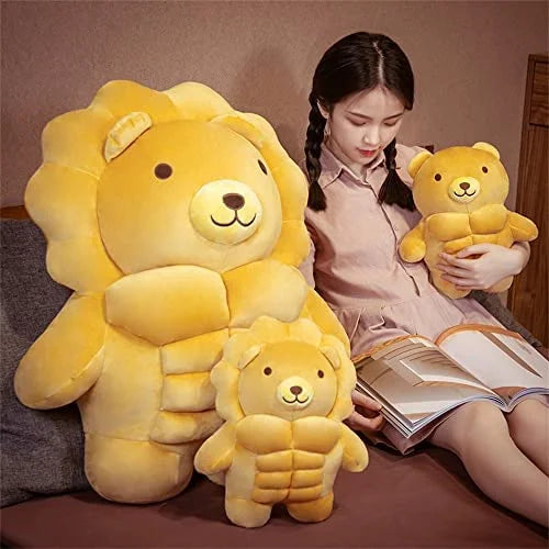 Cartoon Muscle Bear Plush Teddy Bear Large Doll O9517