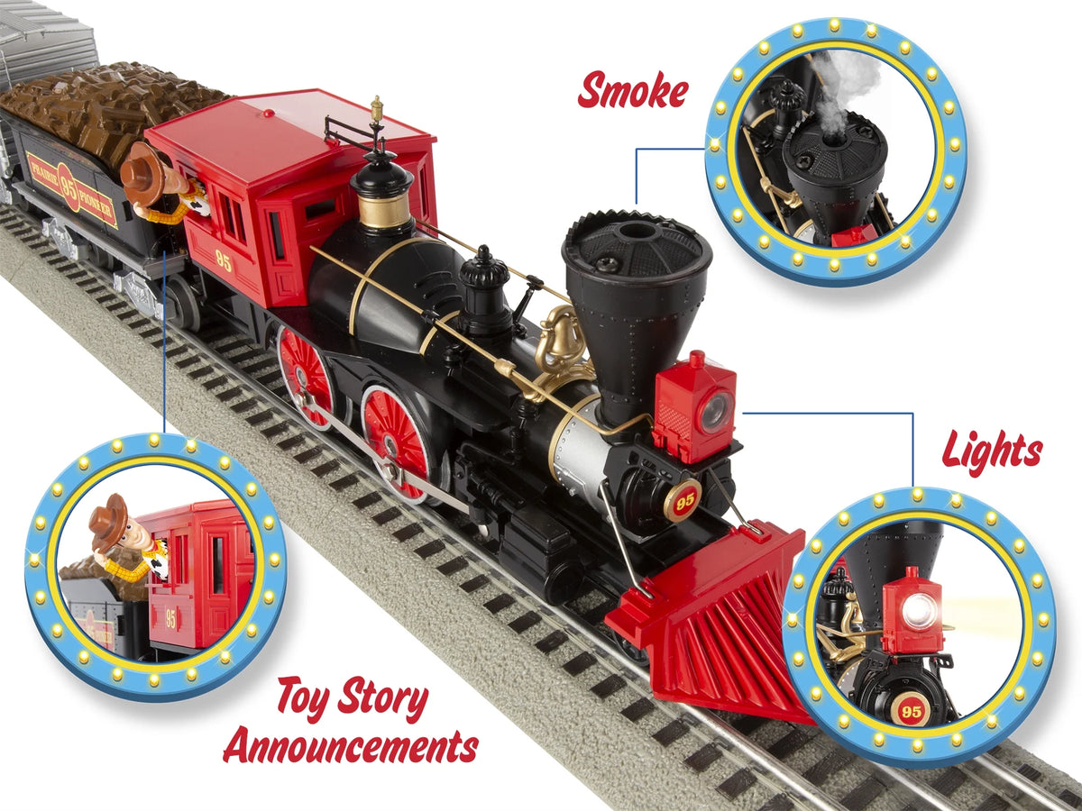 Electric O Gauge Model Train Set with Remote and Bluetooth Capability V8902