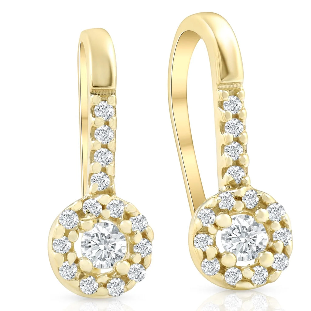 1/4ct Diamond Earrings Yellow Gold T752079