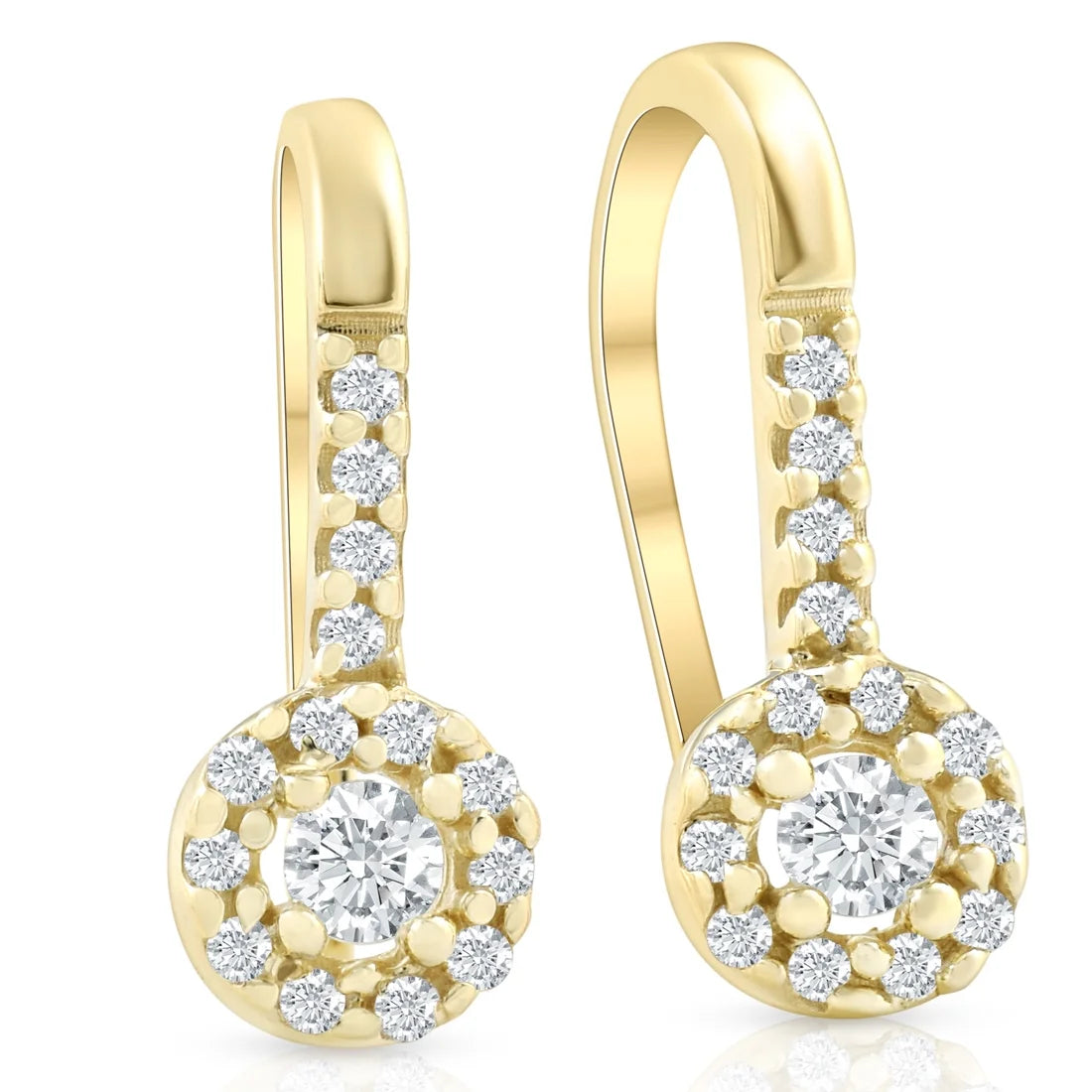 1/4ct Diamond Earrings Yellow Gold T752079