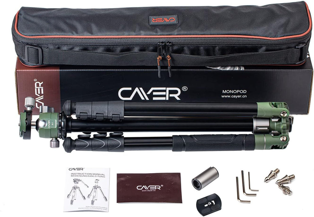 64 inches Aluminium 4-Section Camera Tripod Convertible to Monopod R26331