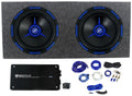 12" 2700w Subwoofers with Sealed Box, Amplifier and Amp Kit U520243