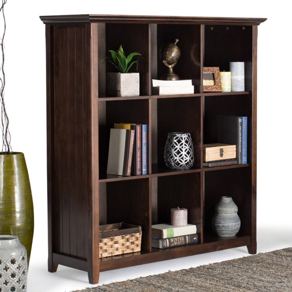 9 Cube Bookcase Tobacco Brown W82385