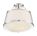 Polished Semi-Flush Mount Light F18422