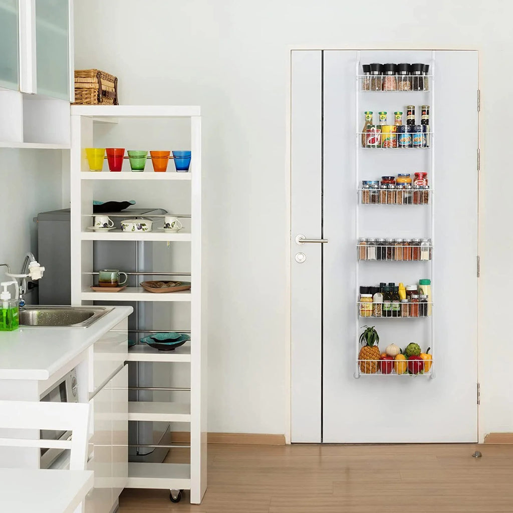 6-Tier Over The Door Pantry Organizer Rack Heavy-Duty Hanging Shelf G558