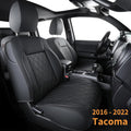 Black Water Proof Faux Leather Rear Seat Covers K757791