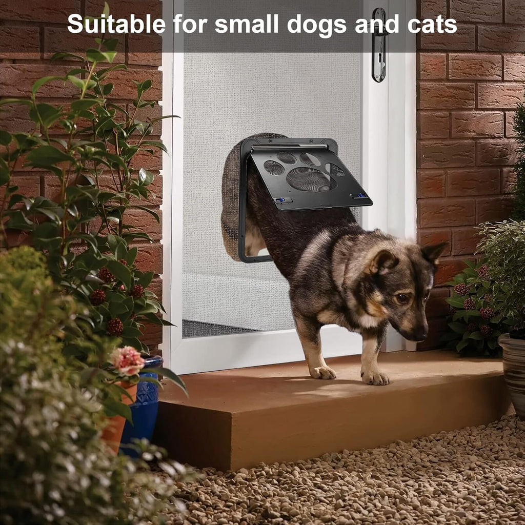 Lockable Magnetic Flap Pet Screen Door, Pack of 2 W19728