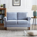 Light Gray Fabric Loveseat P772