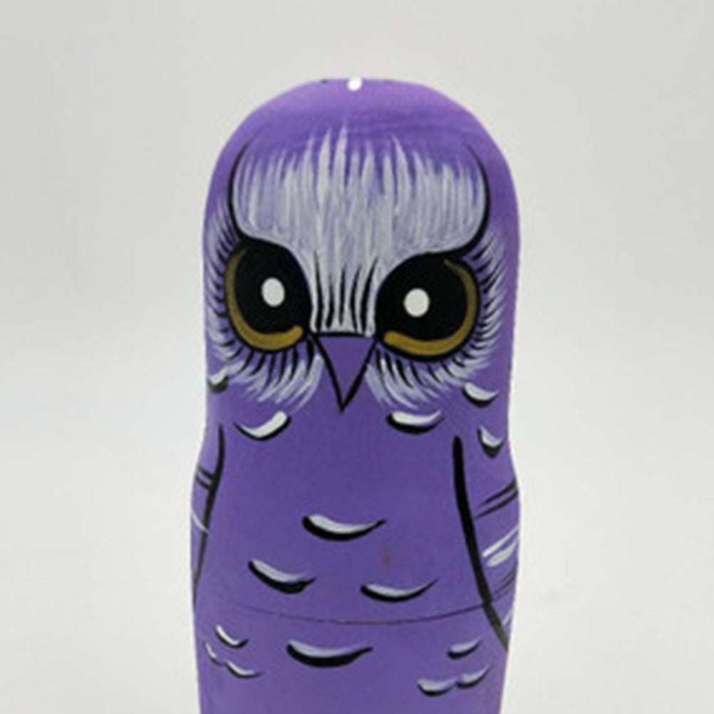 Bamboo Wooden Owl Home Decoration Toy R2935