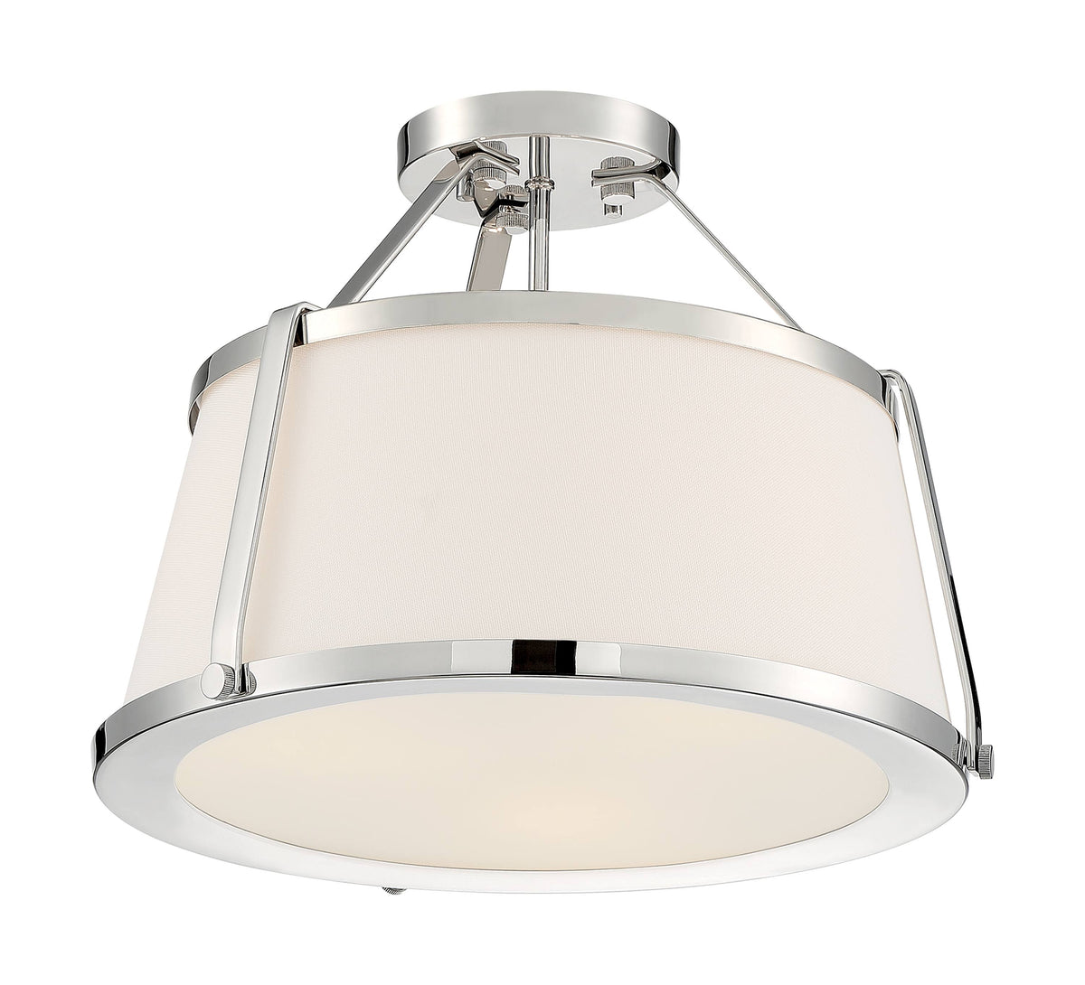 Polished Semi-Flush Mount Light F18422