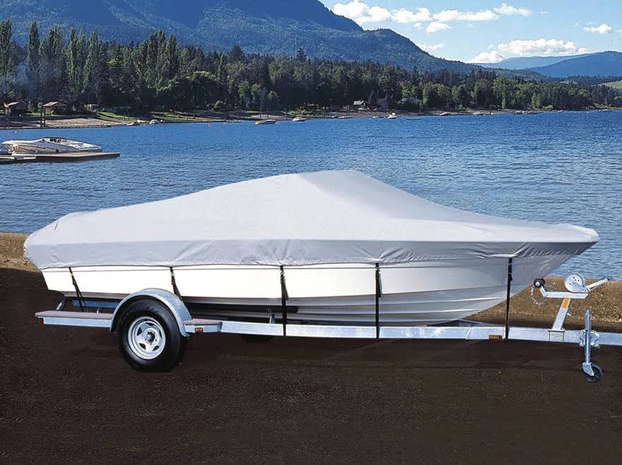 Navy Blue V-Hull Fishing Boat Cover L283285