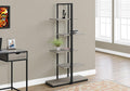 Dark Taupe Black Metal Bookcase A6062