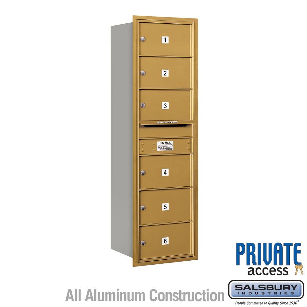4C Horizontal Mailbox, Gold E411487