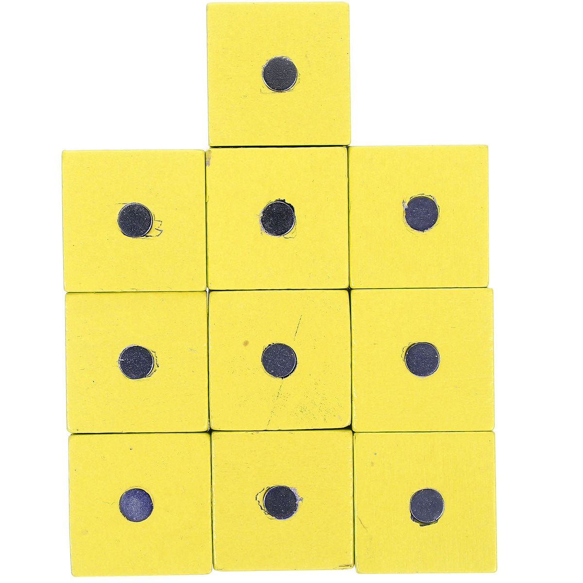 10pcs Wooden Magnetic Cubic Blocks Building Toy Q235