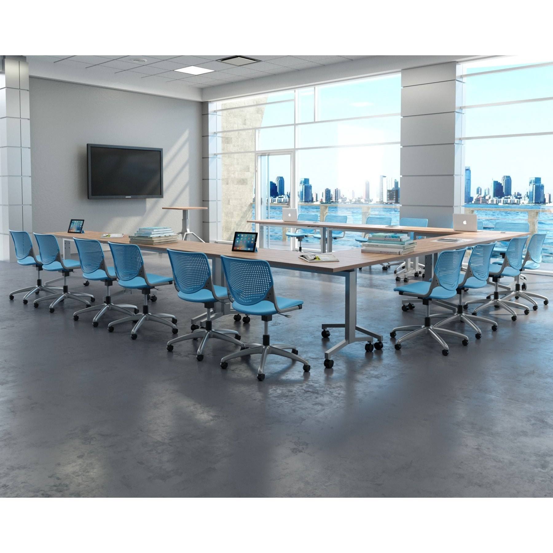 Navy White Poly Task Chair N6226