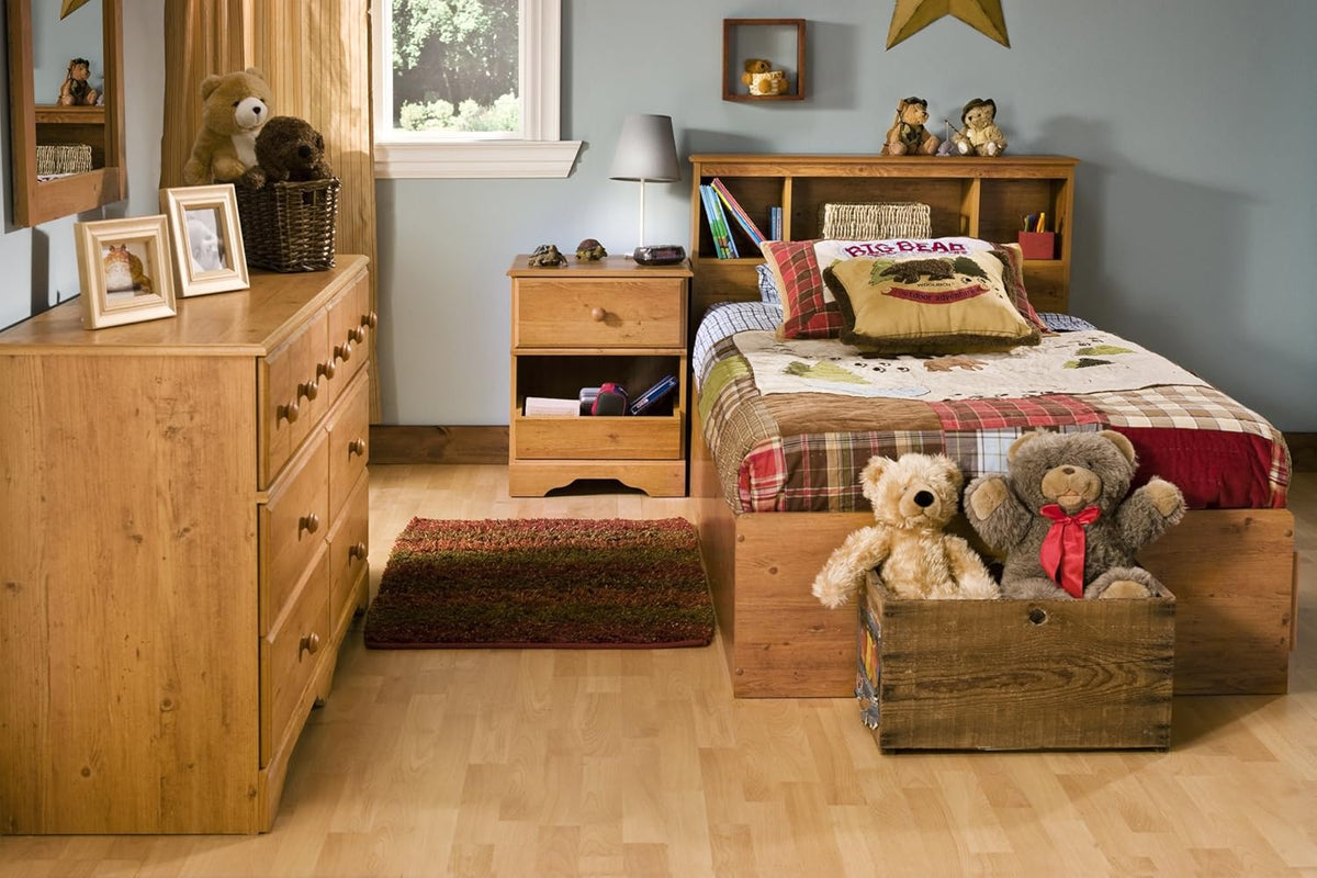 Country Pine Bookcase Headboard G90243