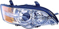 Headlight Assembly for Subaru Legacy 2006 2007 Passenger Side Chrome F2331