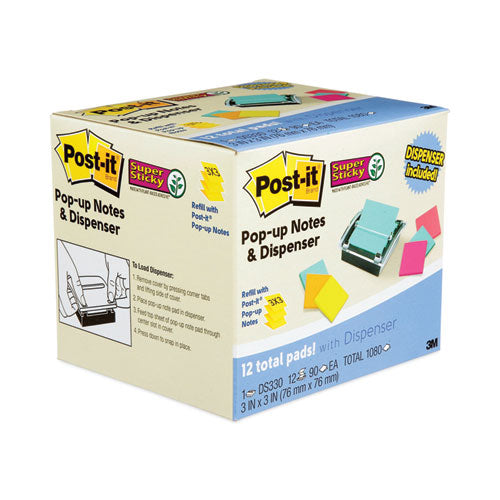Pop-up Dispenser Value Pack, Black/Clear, 10 Packs H33247
