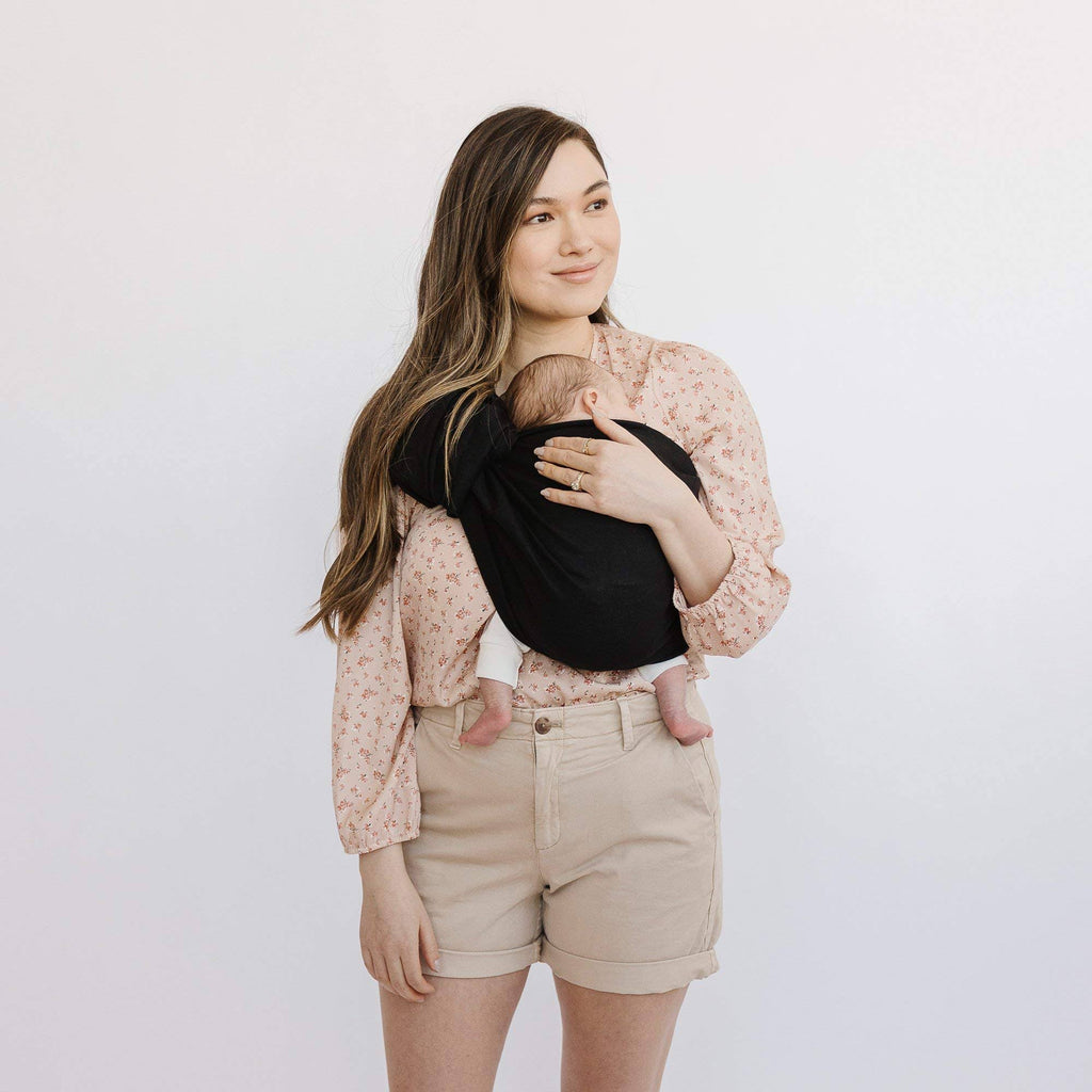 Ring Sling Baby Carrier 100% Belgian Linen Solid Color W99136