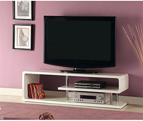 White 55-inch Wood TV Stand Z90126