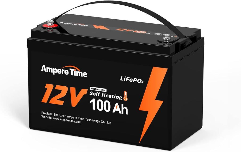 12V 100Ah LiFePO4 Battery with Self-Heating, 100A BMS H64339