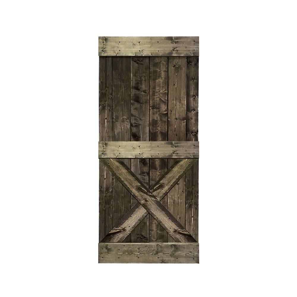 Solid Knotty Pine Wood Interior Sliding Barn Door Slab M425