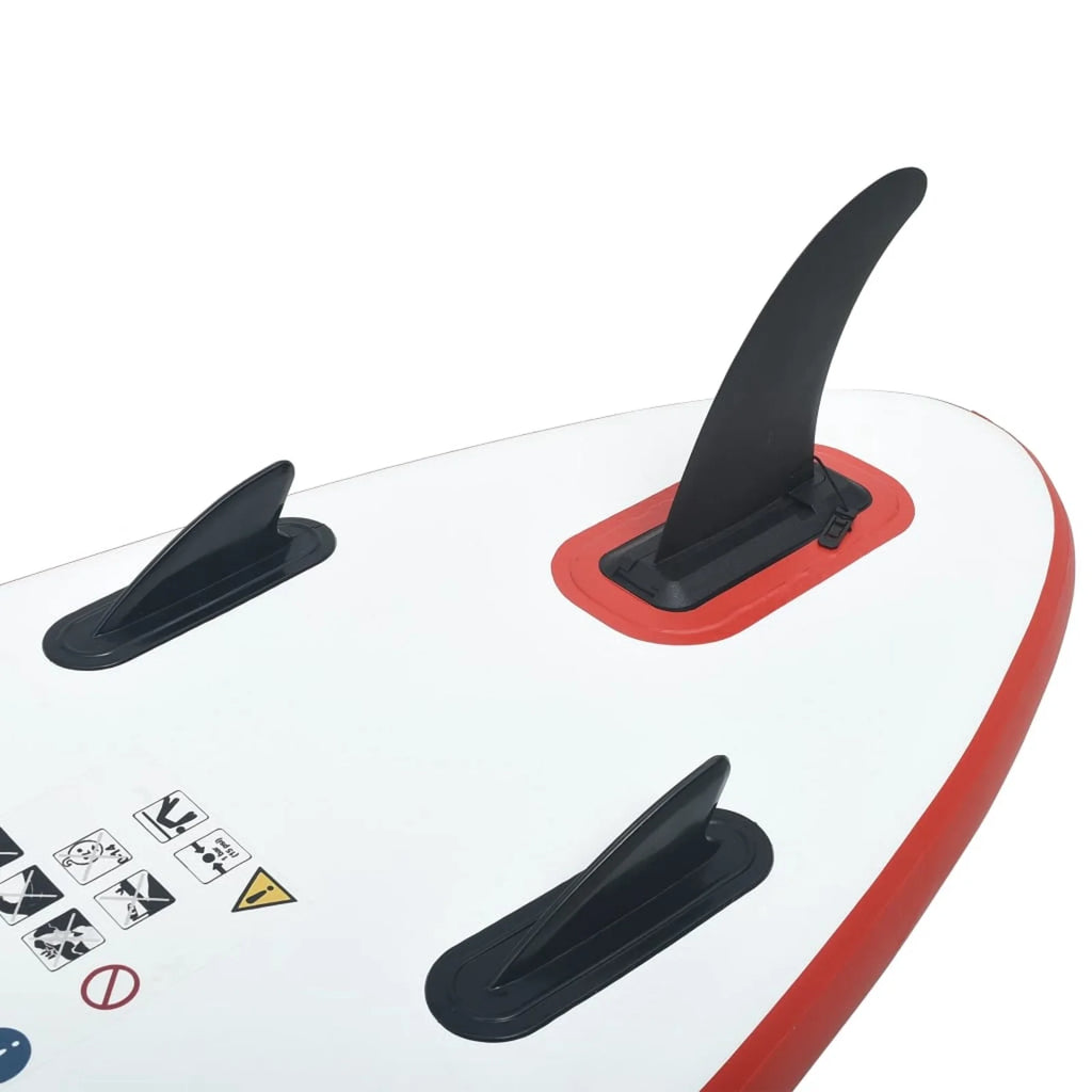 Red and White Inflatable Paddleboard Set H47415