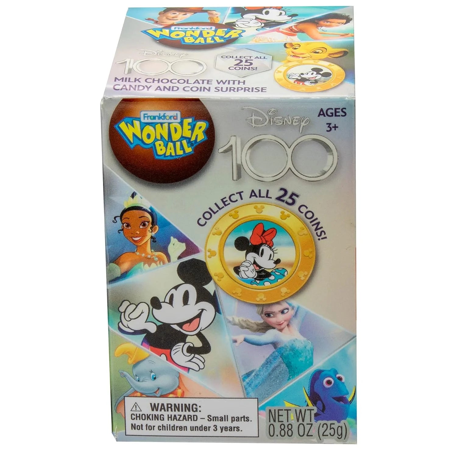 Milk Chocolate Wonder Ball with Surprise Collectible Coin, 10 Pack D7466