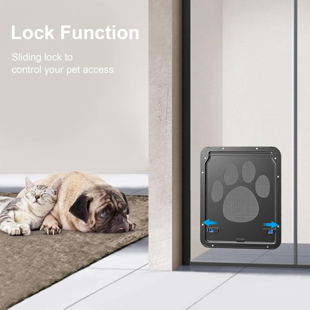 Lockable Magnetic Flap Pet Screen Door, Pack of 2 W19728