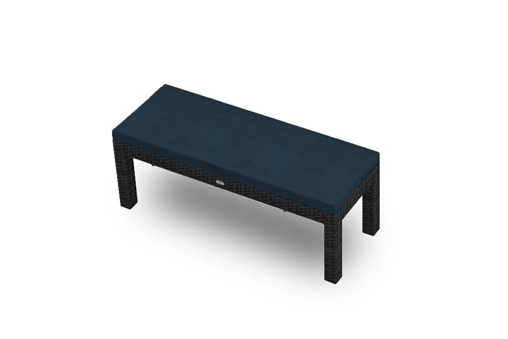 48x22 Wicker Bench S3979