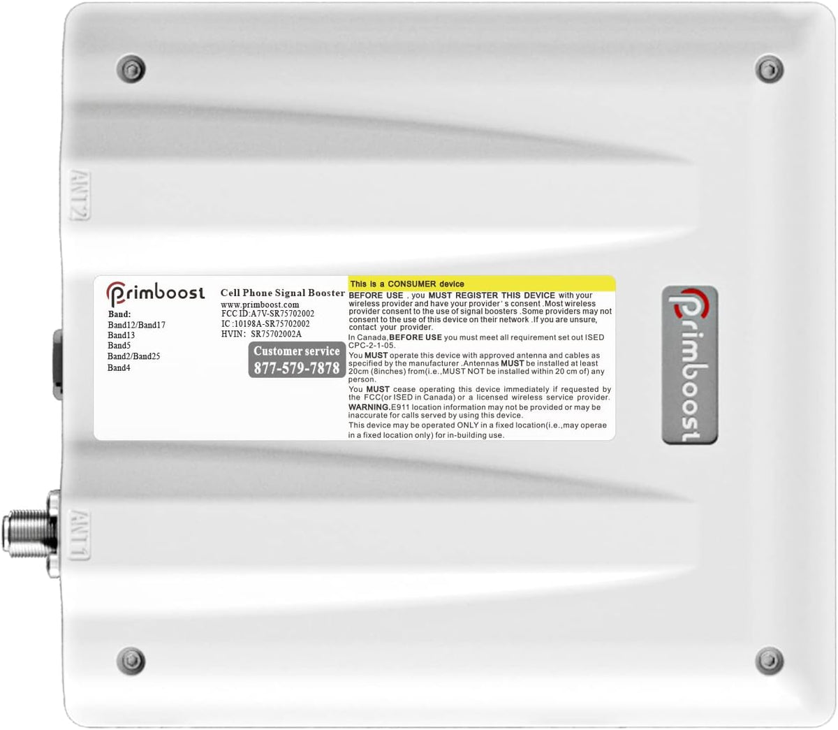 Cell Phone Signal Booster for Home and Office, 4G LTE & 5G up to 5,000 sq ft, FCC Approved X9186