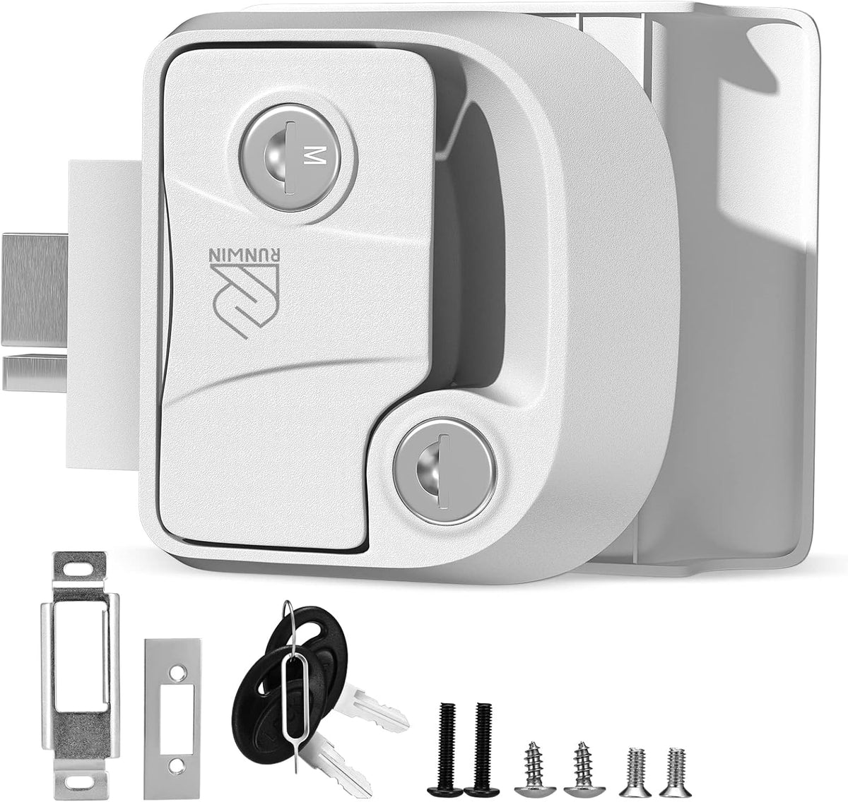 RV Keyless Entry Door Lock with Backlit Keypad and Key Fobs P62176