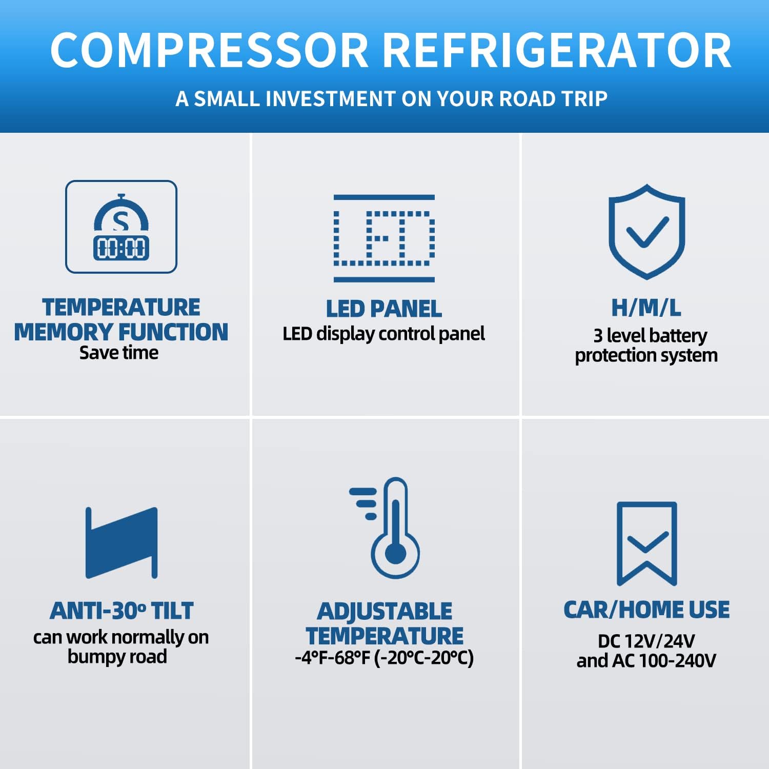 Portable Electric Car Refrigerator 20 Qt (18L) K407