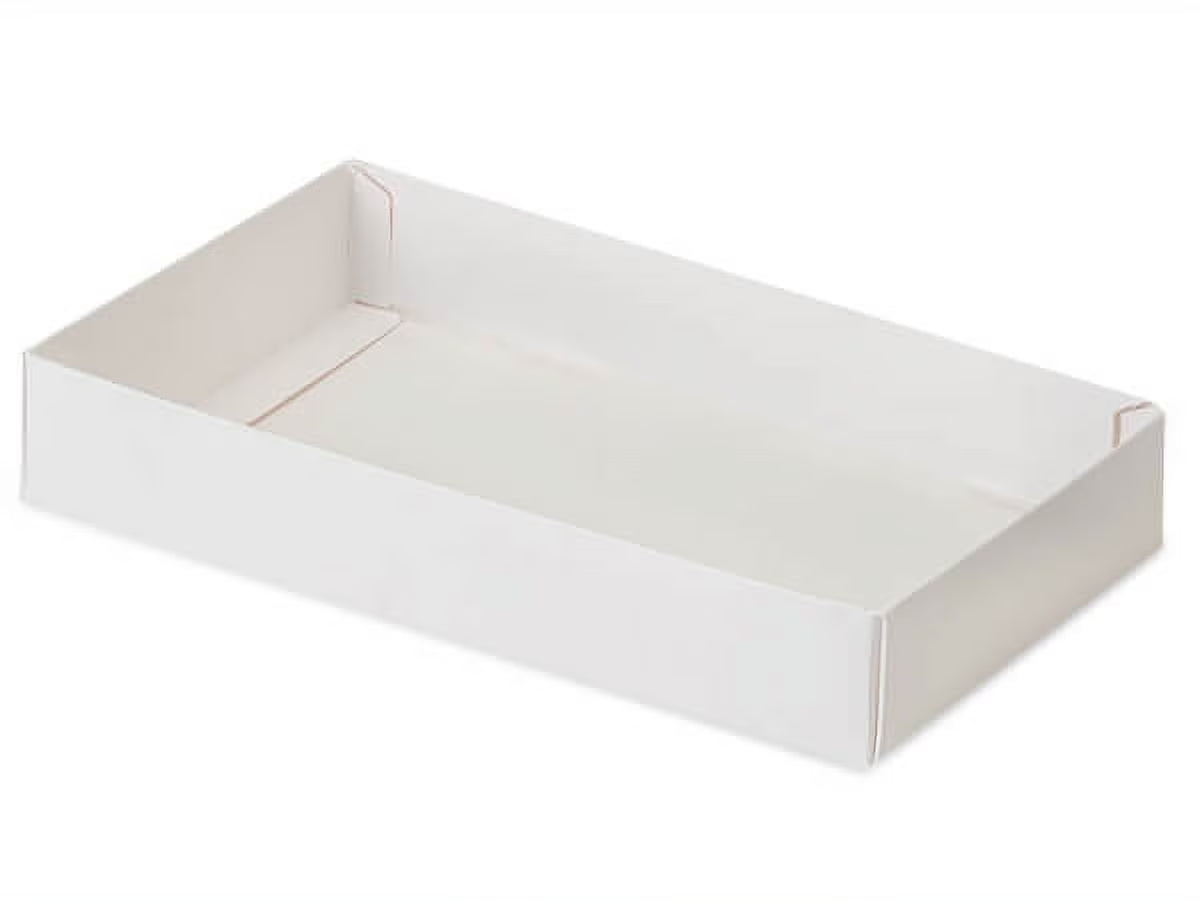 100 PK White Slide Open Candy Box Base P3468