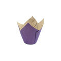 Purple Exterior Ecru Interior Grease-Proof Tulip Baking Cup, Case of 2000 S3167